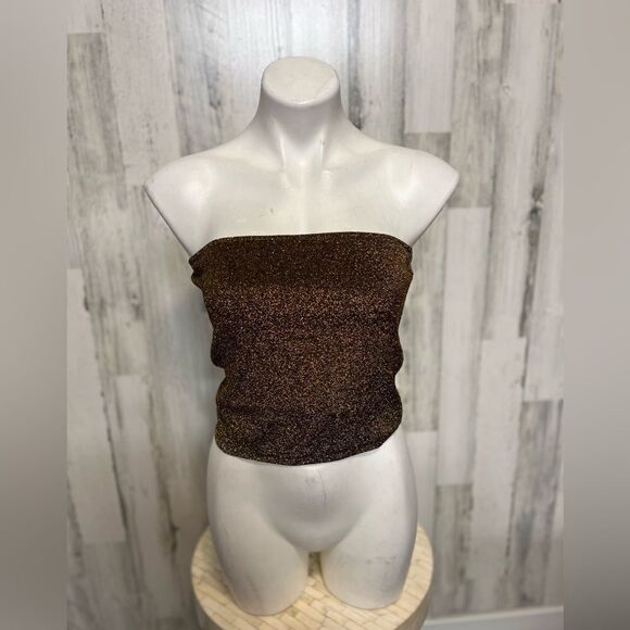 Gold crop top - Picture 1 of 7